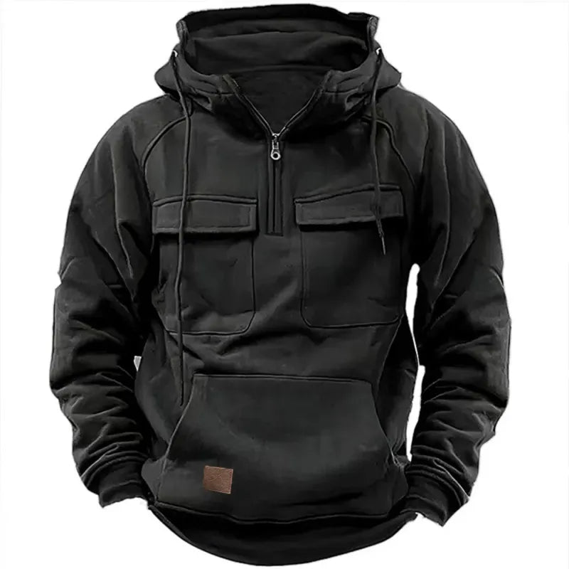 StyloMan - Sweat à capuche pour homme avec poche kangourou