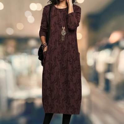 Trudy | Robe d'Hiver Élégante Avec Poches