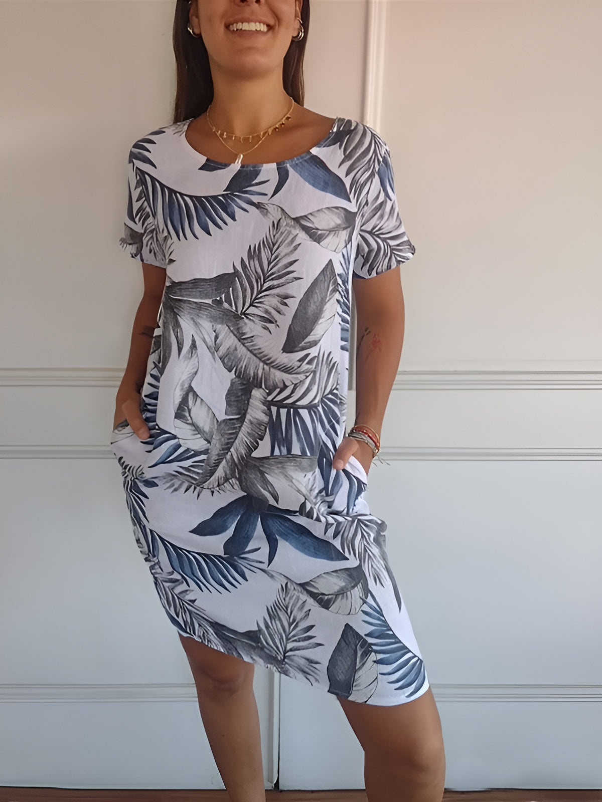 Isla™ | Robe Confortable avec Encolure Ronde