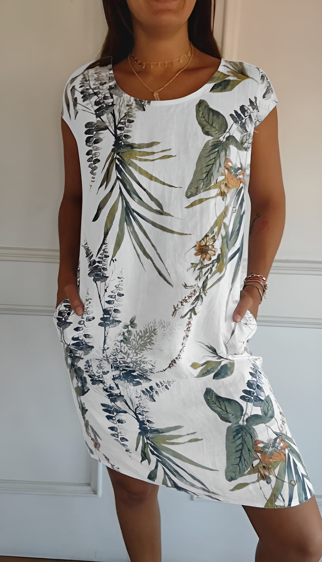 Isla™ | Robe Confortable avec Encolure Ronde