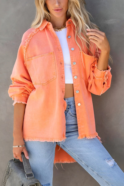 Olivia™ | Veste en Denim Élégante avec Rayures et Poches