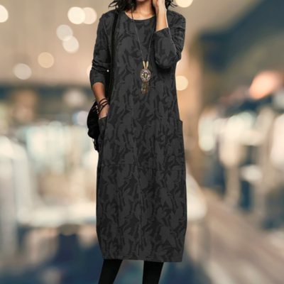 Trudy | Robe d'Hiver Élégante Avec Poches