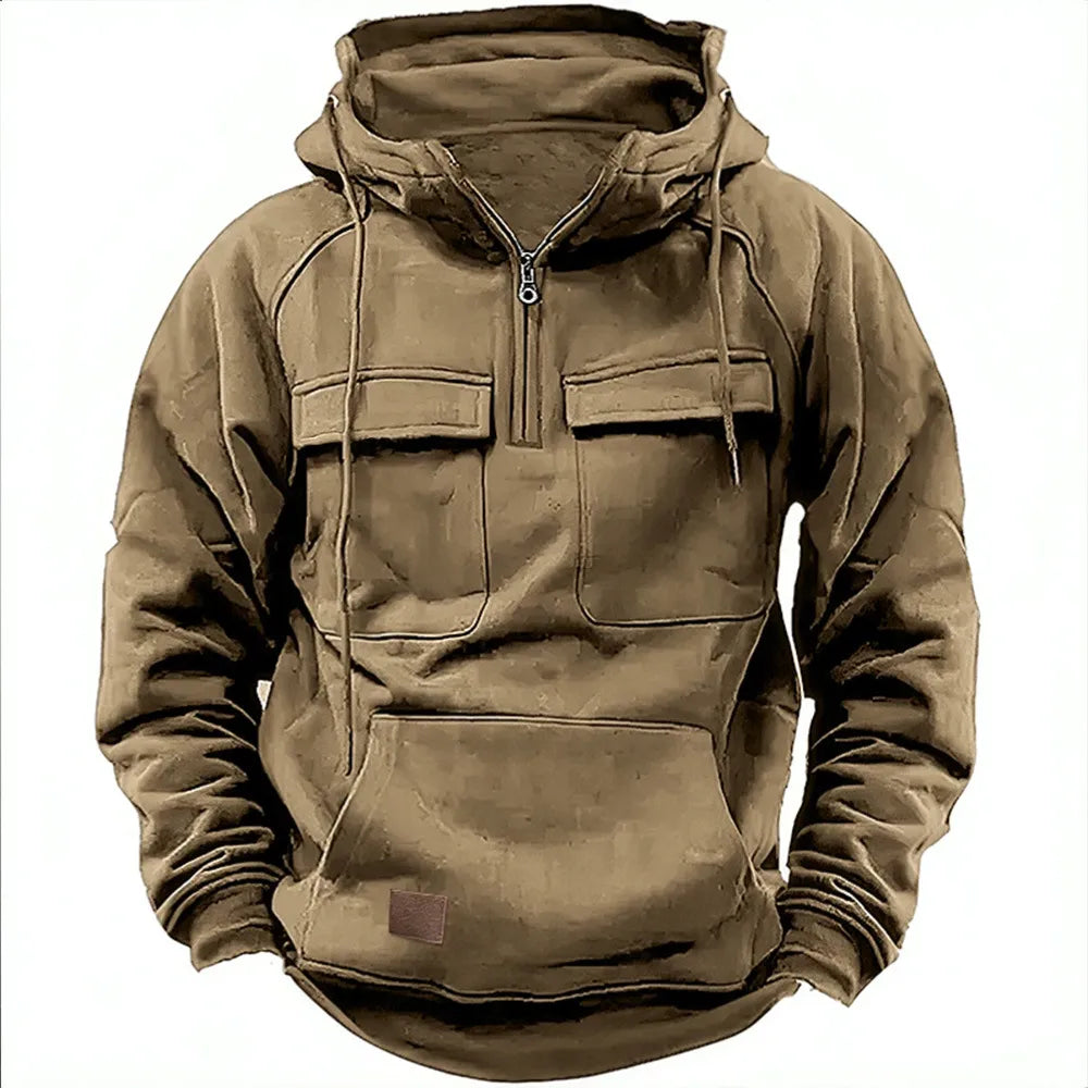 StyloMan - Sweat à capuche pour homme avec poche kangourou