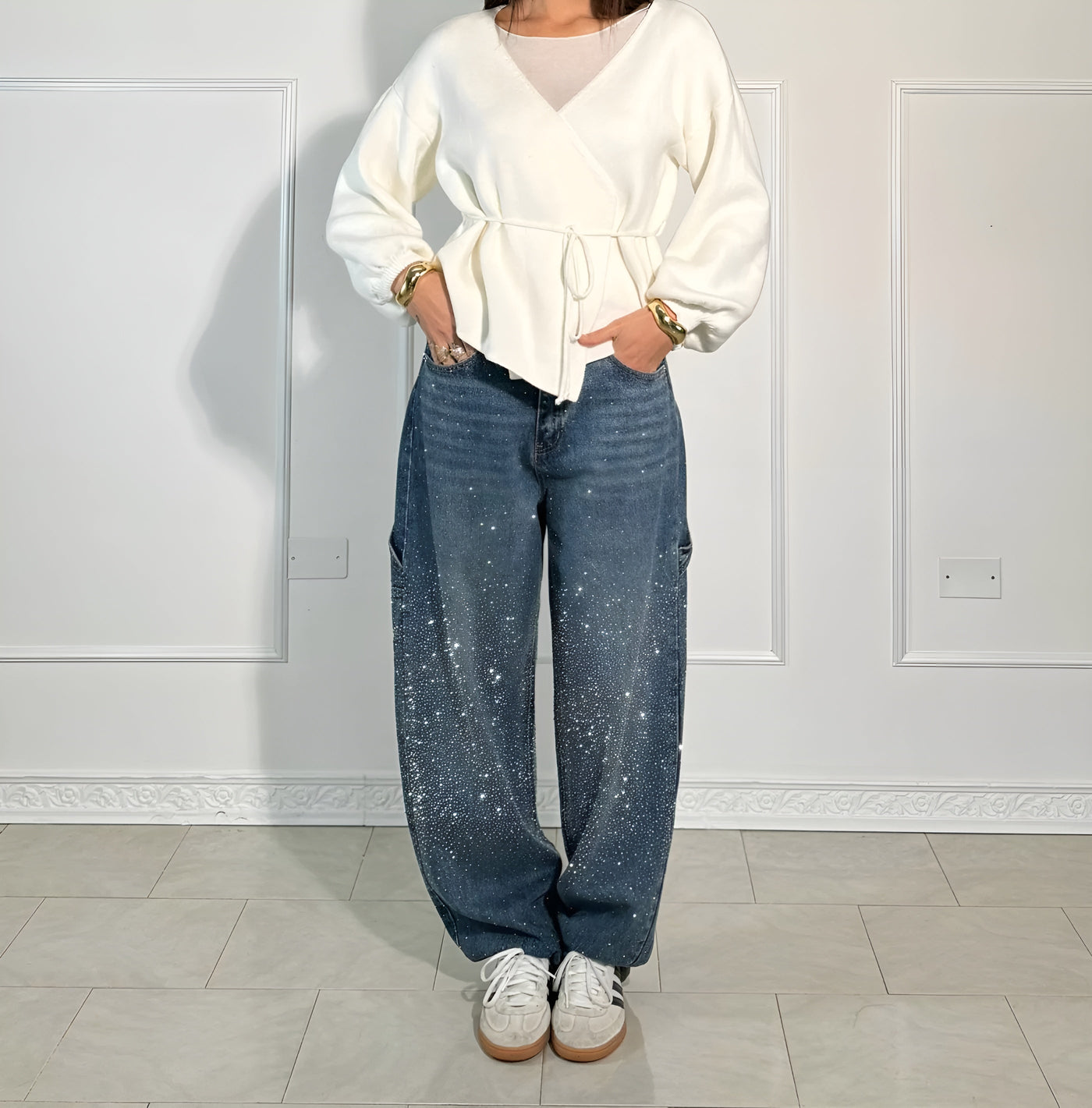 Molly™ | Jeans Brillants pour un Look Élégant