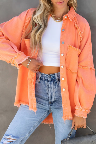 Olivia™ | Veste en Denim Élégante avec Rayures et Poches
