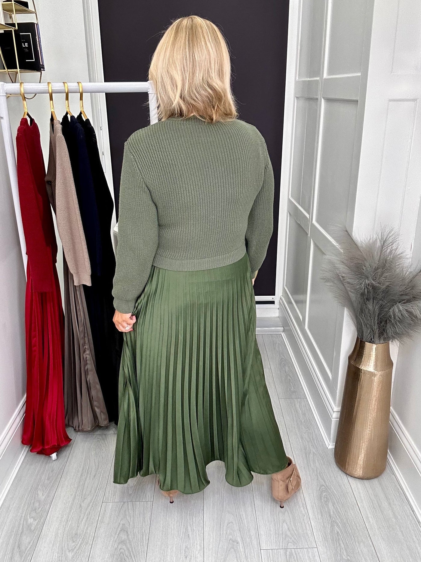 Sophia | Robe d'hiver unique avec détail de jupe - Pour un look mince et élégant