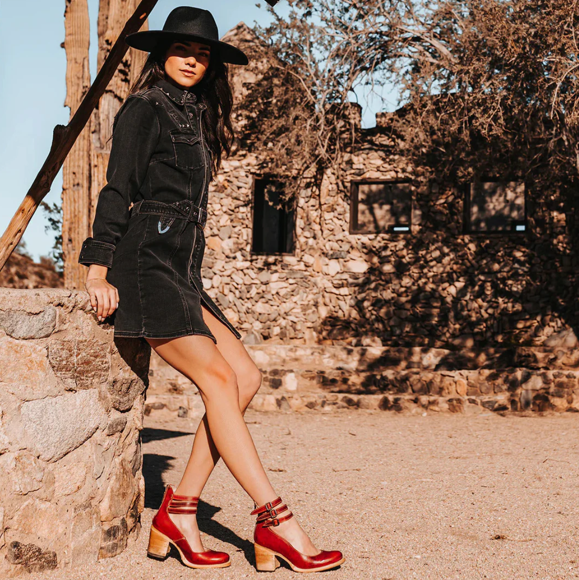 Bea™ | Élégance Vintage Chaussures à Talons en Cuir