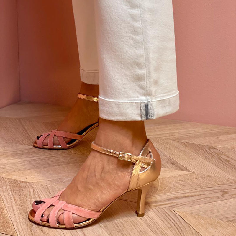 Calista | Sandales à talons ouverts - couleur liège