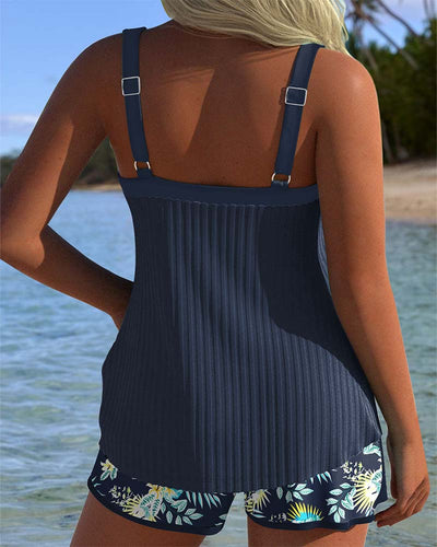 Laluna® | Tankini rayé à deux pièces pour la plage