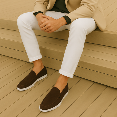 Loafers en suède élégants