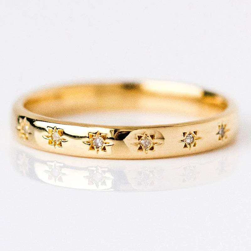 Freja™ | Bague en or vintage avec zirconia