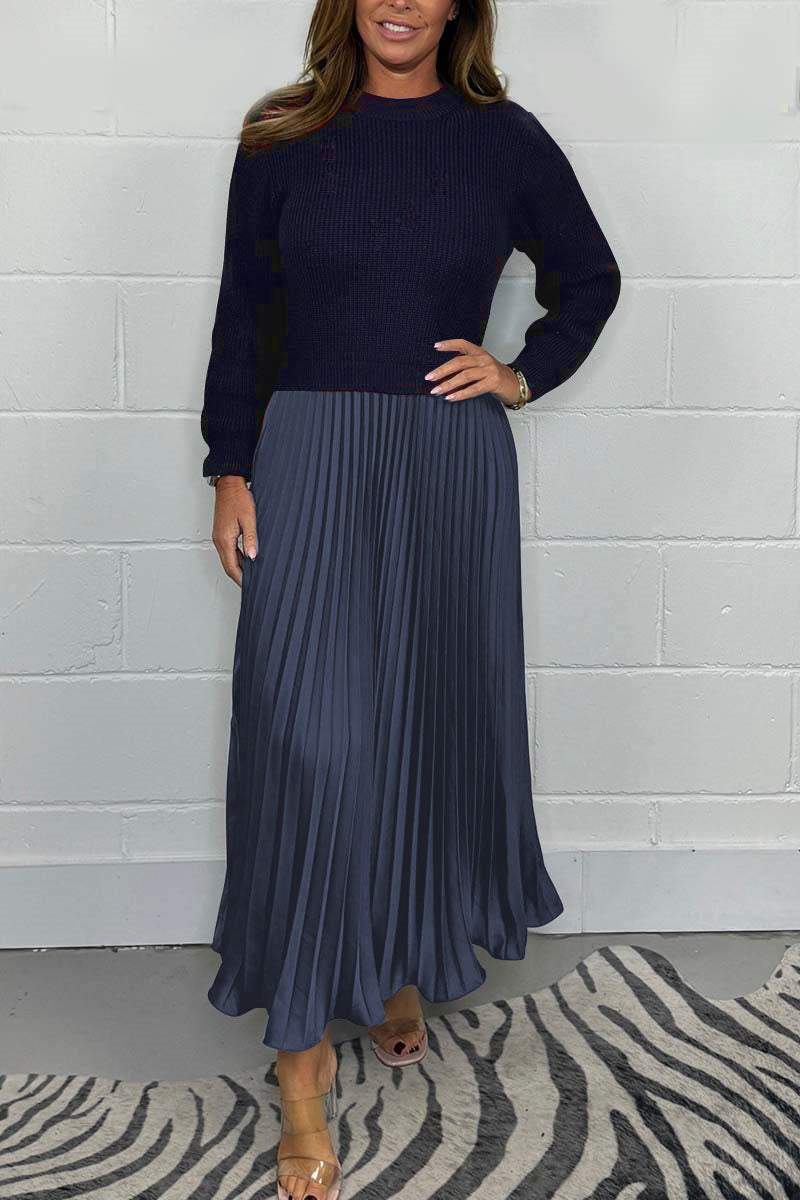Sophia | Robe d'hiver unique avec détail de jupe - Pour un look mince et élégant