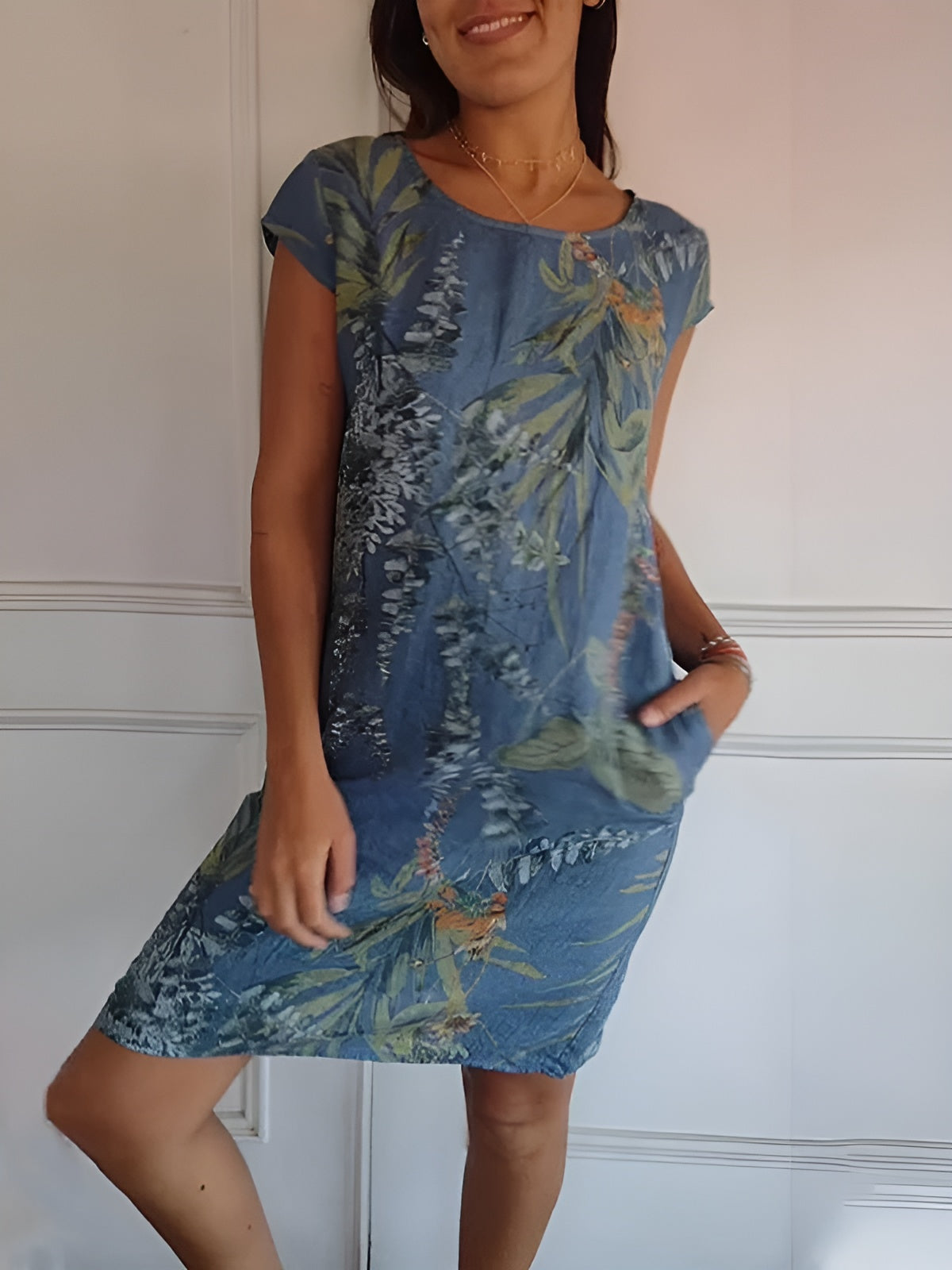 Isla™ | Robe Confortable avec Encolure Ronde