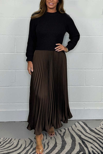Sophia | Robe d'hiver unique avec détail de jupe - Pour un look mince et élégant